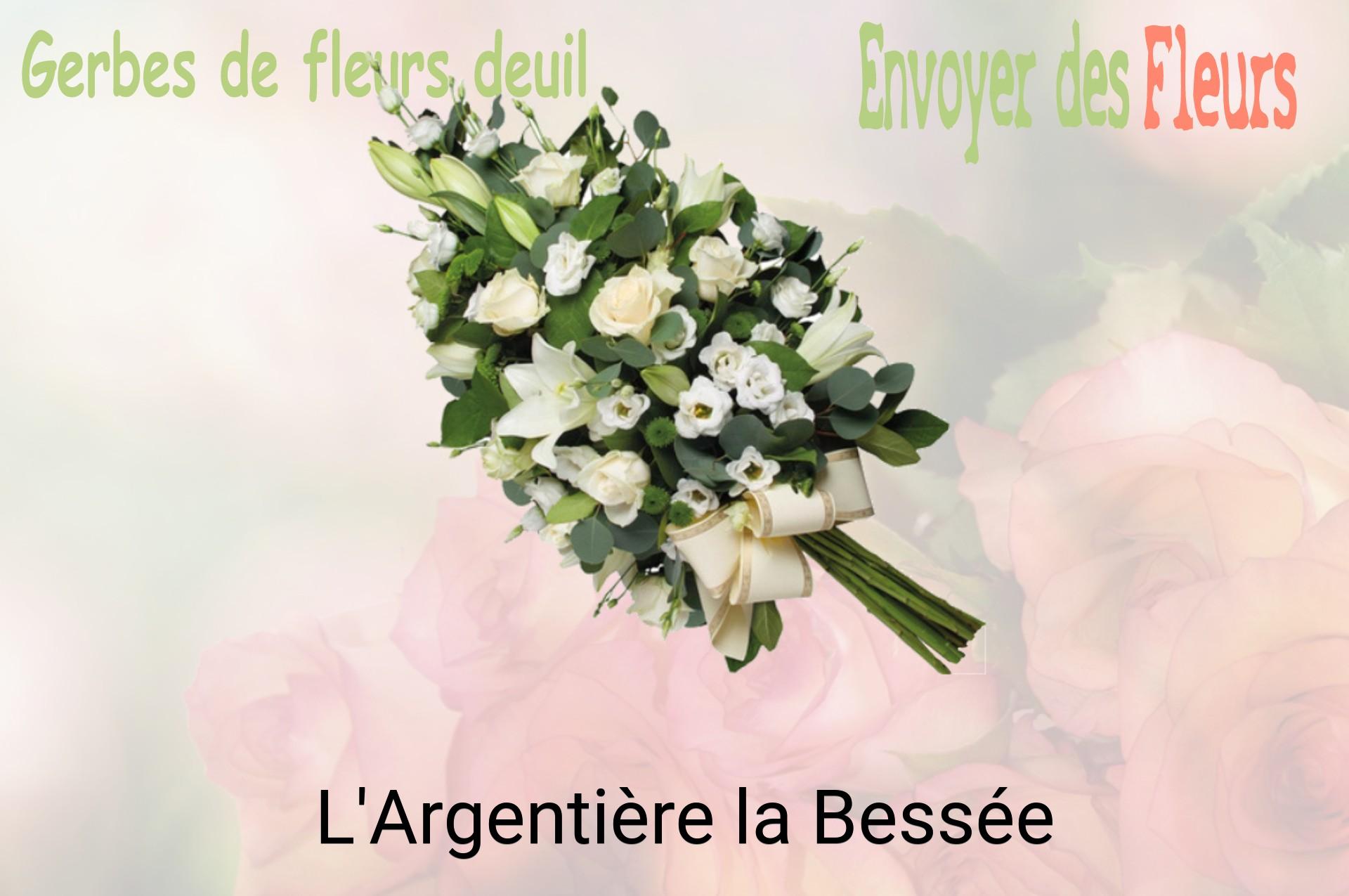 Gerbe de fleurs de deuil livrée à L'Argentière-la-Bessée